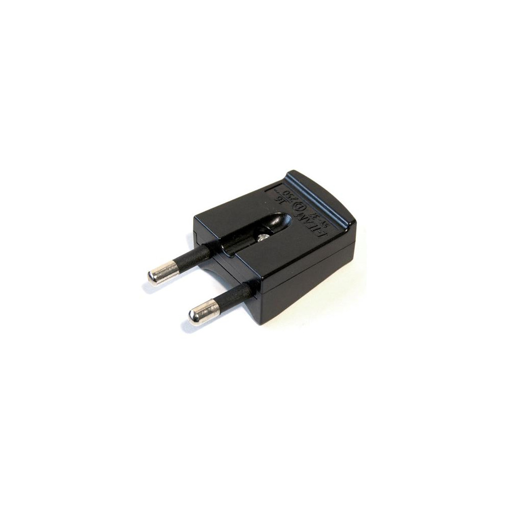 Produktbild för Förstärkt platt stickpropp utan jord 16A 250V IP20, polykarb...