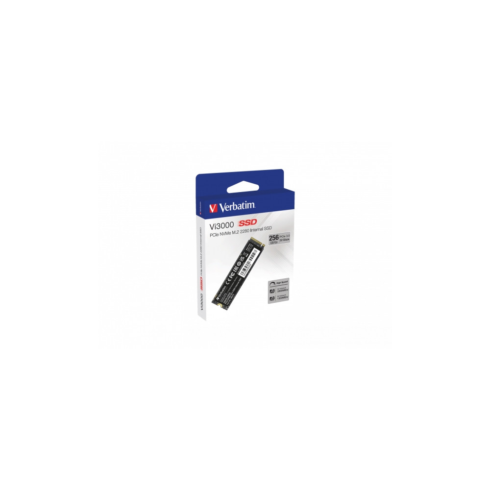 Produktbild för Verbatim Vi3000 - SSD - High Endurance - 256 GB - PCIe 3.0 x4 (NVMe)