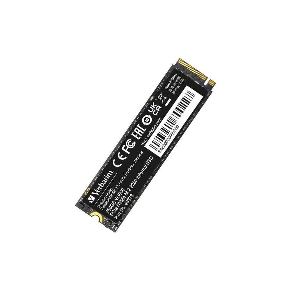 Produktbild för Verbatim Vi3000 - SSD - High Endurance - 256 GB - PCIe 3.0 x4 (NVMe)