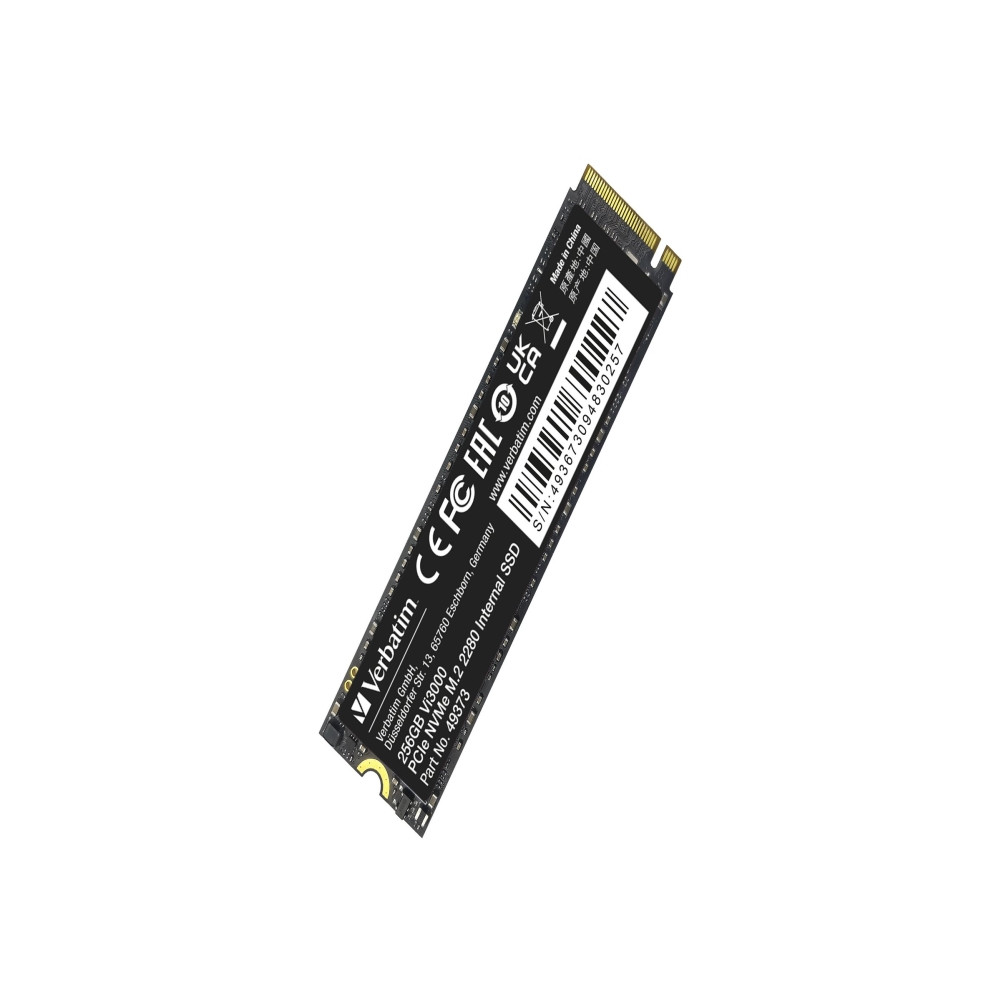 Produktbild för Verbatim Vi3000 - SSD - High Endurance - 256 GB - PCIe 3.0 x4 (NVMe)