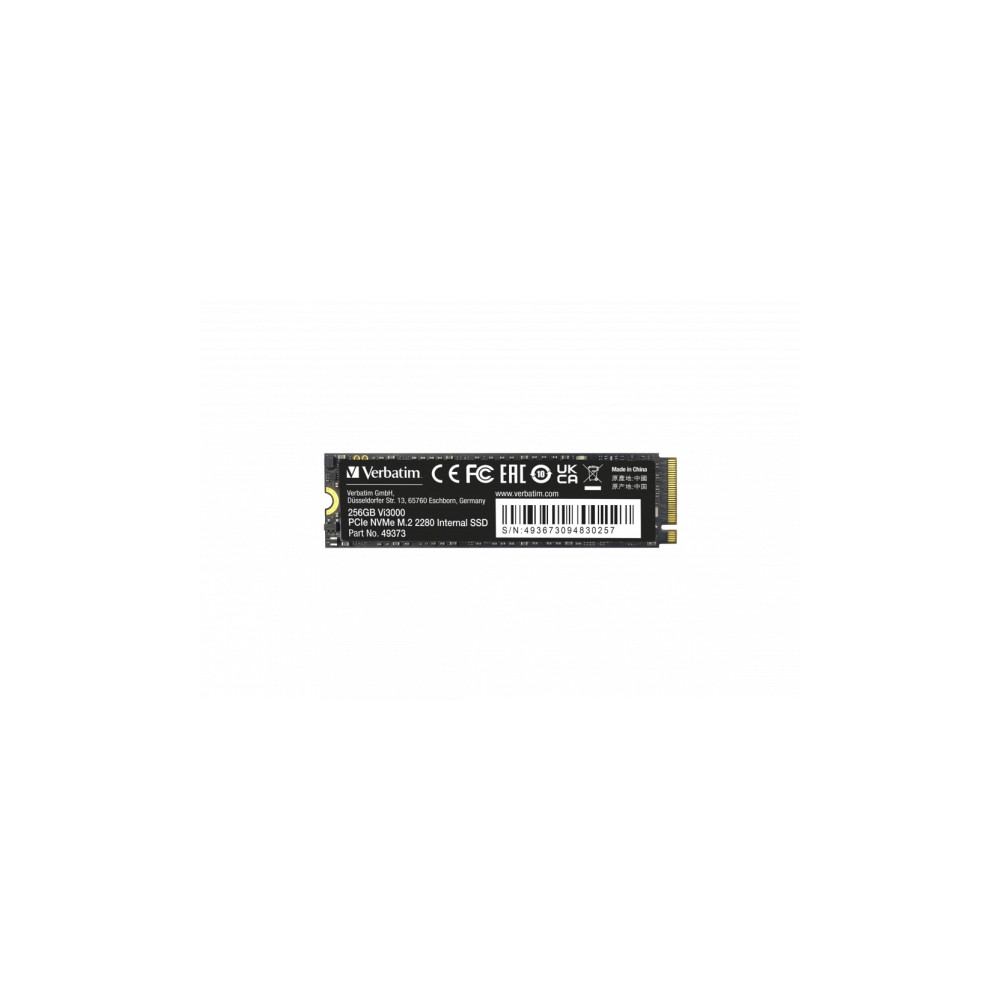 Produktbild för Verbatim Vi3000 - SSD - High Endurance - 256 GB - PCIe 3.0 x4 (NVMe)