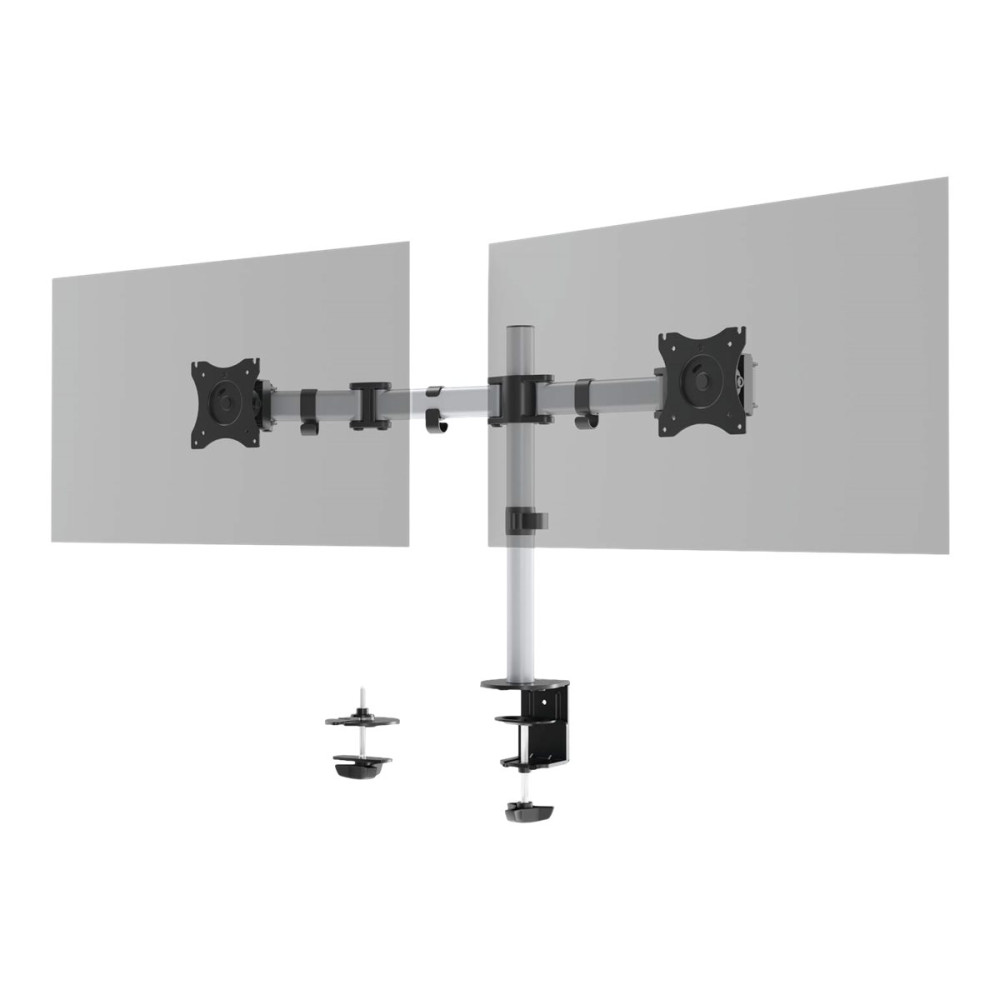 Produktbild för DURABLE SELECT monteringssats - för 2 LCD-bildskärmar - silver