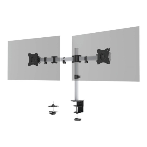 DURABLE Hunke & Jochheim DURABLE SELECT monteringssats - för 2 LCD-bildskärmar - silver