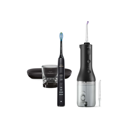 Philips Sonicare DiamondClean 9000 HX3886 - tandborste/mundusch - svart - Eltandborstar & Tillbehör