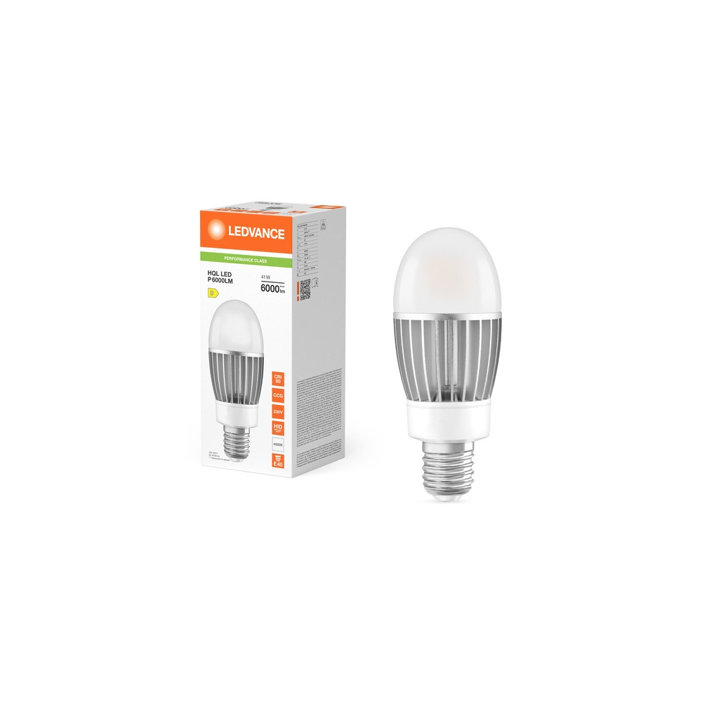 Produktbild för Osram HQL LED ALU PERFORMANCE, 41 W, 125 W, E40, 6000 LM, 60...