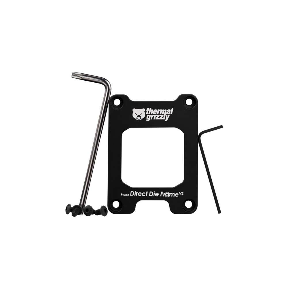 Produktbild för Thermal Grizzly Direct Die Frame V2, Vinkeljärn, Gjuten alum...