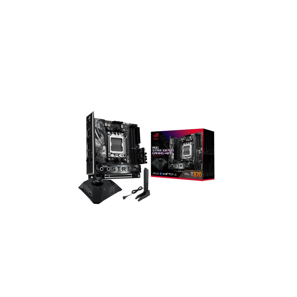 Produktbild för ASUS ROG STRIX X870-I GAMING WIFI - moderkort - mini ITX - Socket AM5 - AMD X870