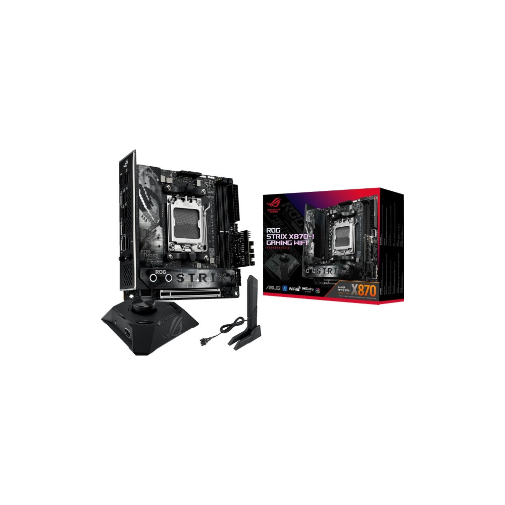 Produktbild för ASUS ROG STRIX X870-I GAMING WIFI - moderkort - mini ITX - Socket AM5 - AMD X870