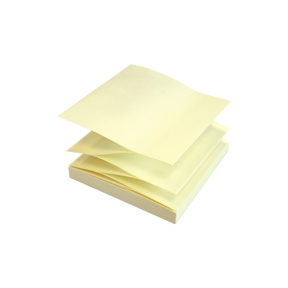 Produktbild för Z-notes Q-line Stick'N yellow 76x76mm 100 ark 12 st/pack