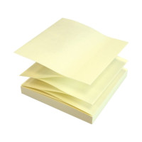 Produktbild för Z-notes Q-line Stick'N yellow 76x76mm 100 ark 12 st/pack