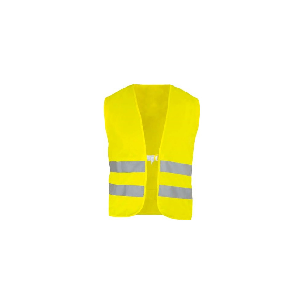 Produktbild för Fluorescerande gul väst Onesize i 100 % polyester med 2 refl...