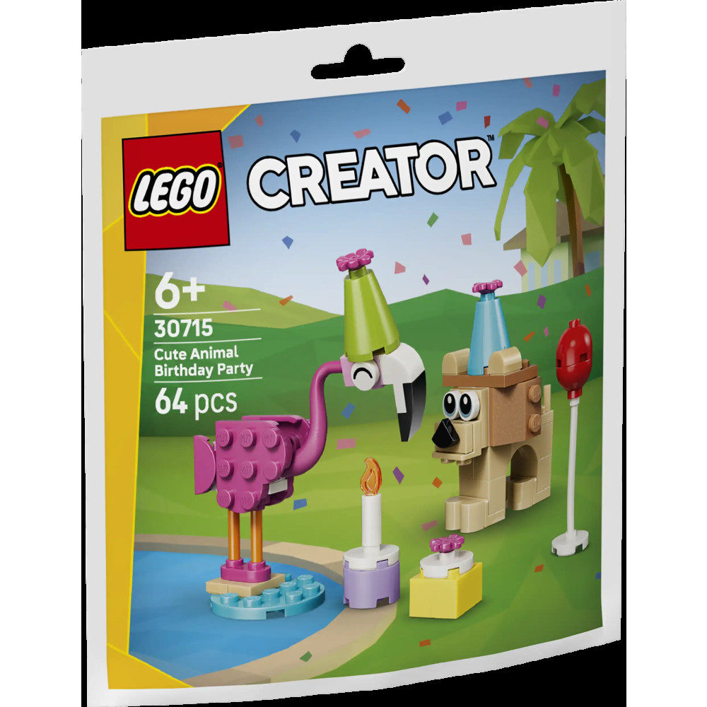 Produktbild för LEGO® 30715 Narozeninová oslava roztomilých zvířátek