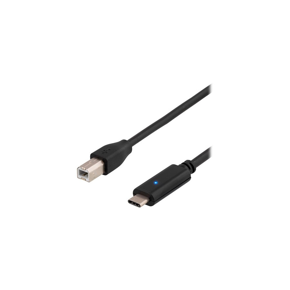 Produktbild för DELTACO USBC-1016 - USB typ C-kabel - USB-C till USB typ B - 2 m