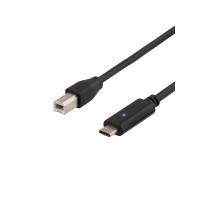 Produktbild för DELTACO USBC-1016 - USB typ C-kabel - USB-C till USB typ B - 2 m