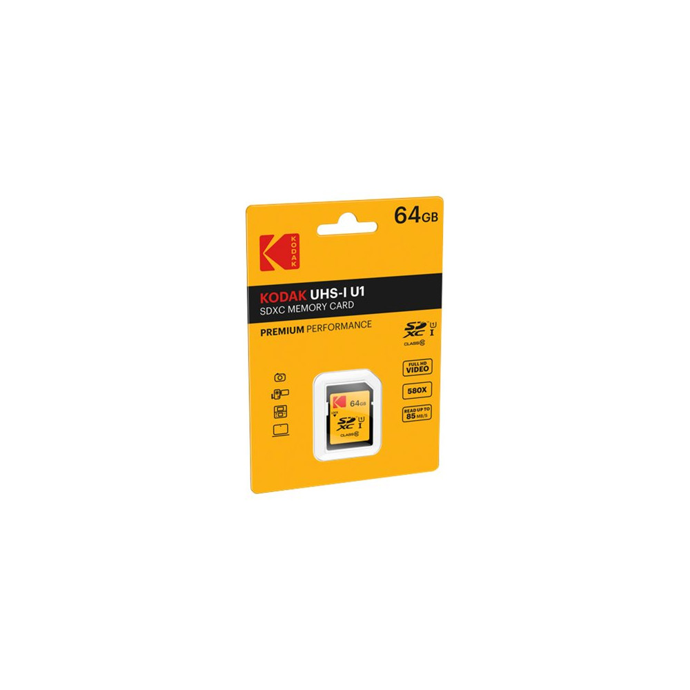 Produktbild för Kodak - flash-minneskort - 64 GB - SDXC UHS-I