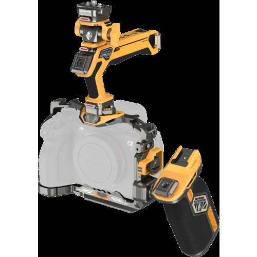 SMALLRIG SmallRig 5518 HawkLock Quick Release Cage Kit for Sony A7R V/ A7 IV/ A7S III (Adv Ed) (Bumblebee)