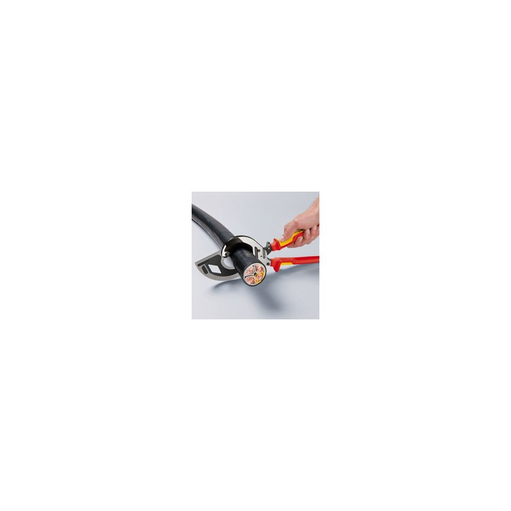 Produktbild för Knipex 95 32 320, Handdriven kabelavbitare, Blå, Röd, Stål,...