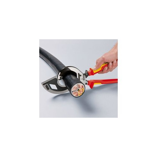 Knipex Knipex 95 32 320, Handdriven kabelavbitare, Blå, Röd, Stål,...