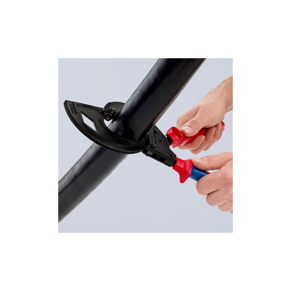 Produktbild för Knipex 95 32 320, Handdriven kabelavbitare, Blå, Röd, Stål,...