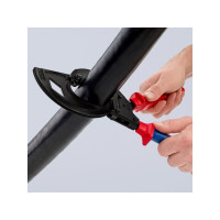 Produktbild för Knipex 95 32 320, Handdriven kabelavbitare, Blå, Röd, Stål,...