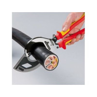 Produktbild för Knipex 95 32 320, Handdriven kabelavbitare, Blå, Röd, Stål,...