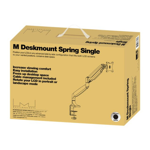 MULTIBRACKETS Multibrackets M Deskmount Spring Single monteringssats - för LCD-display - svart