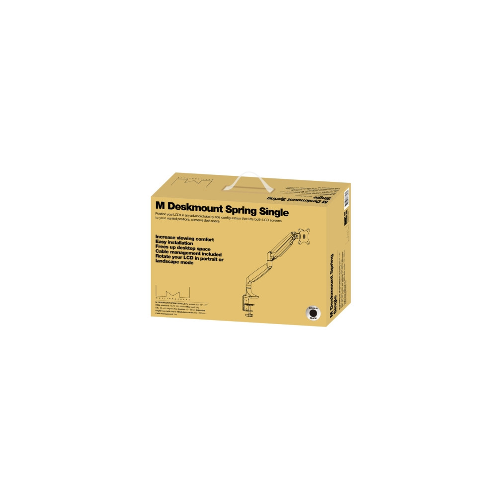 Produktbild för Multibrackets M Deskmount Spring Single monteringssats - för LCD-display - svart
