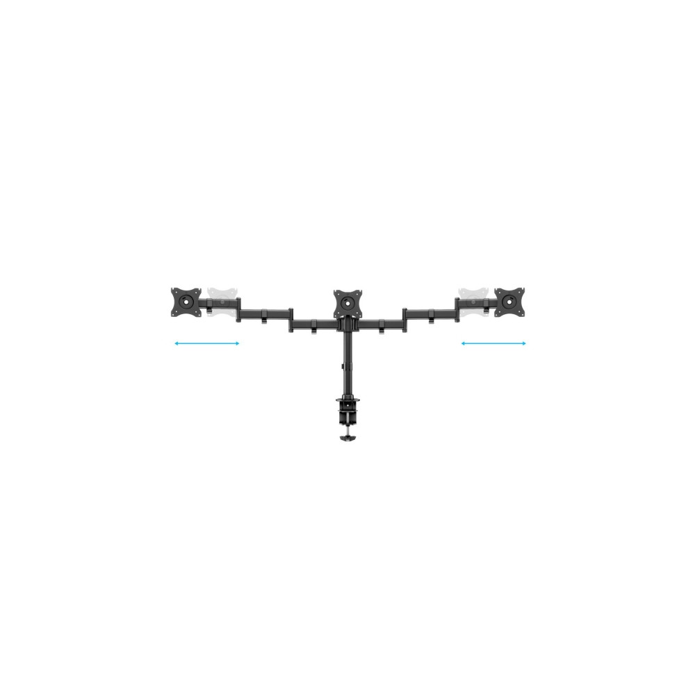 Produktbild för Multibrackets M Deskmount Basic Triple monteringssats - för 3 LCD-bildskärmar - svart