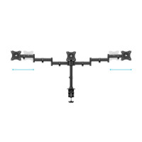 Produktbild för Multibrackets M Deskmount Basic Triple monteringssats - för 3 LCD-bildskärmar - svart