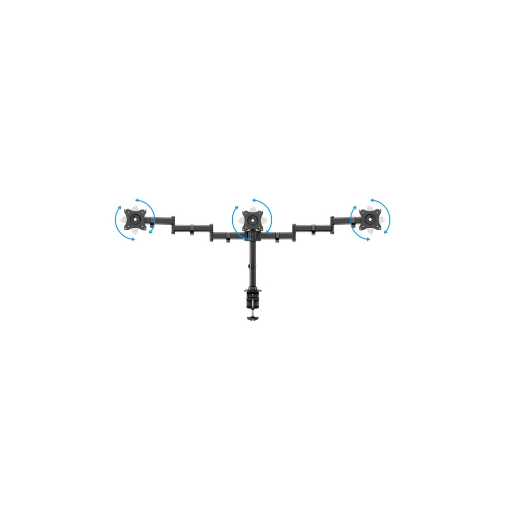 Produktbild för Multibrackets M Deskmount Basic Triple monteringssats - för 3 LCD-bildskärmar - svart