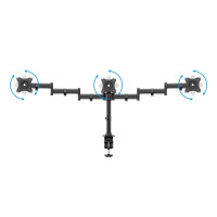 Produktbild för Multibrackets M Deskmount Basic Triple monteringssats - för 3 LCD-bildskärmar - svart