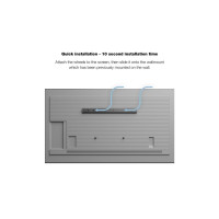 Produktbild för Multibrackets M Universal Wallmount Small monteringssats - för platt panel - svart