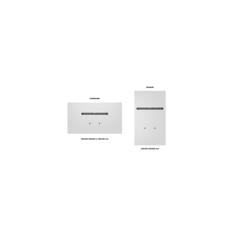 Produktbild för Multibrackets M Universal Wallmount Small monteringssats - för platt panel - svart