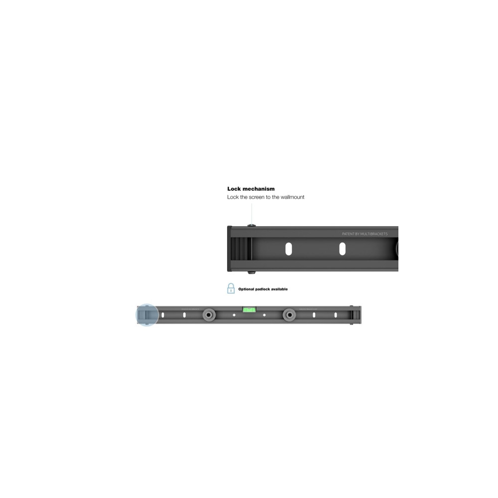 Produktbild för Multibrackets M Universal Wallmount Small monteringssats - för platt panel - svart