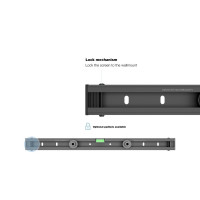 Produktbild för Multibrackets M Universal Wallmount Small monteringssats - för platt panel - svart