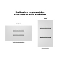 Produktbild för Multibrackets M Universal Wallmount Small monteringssats - för platt panel - svart