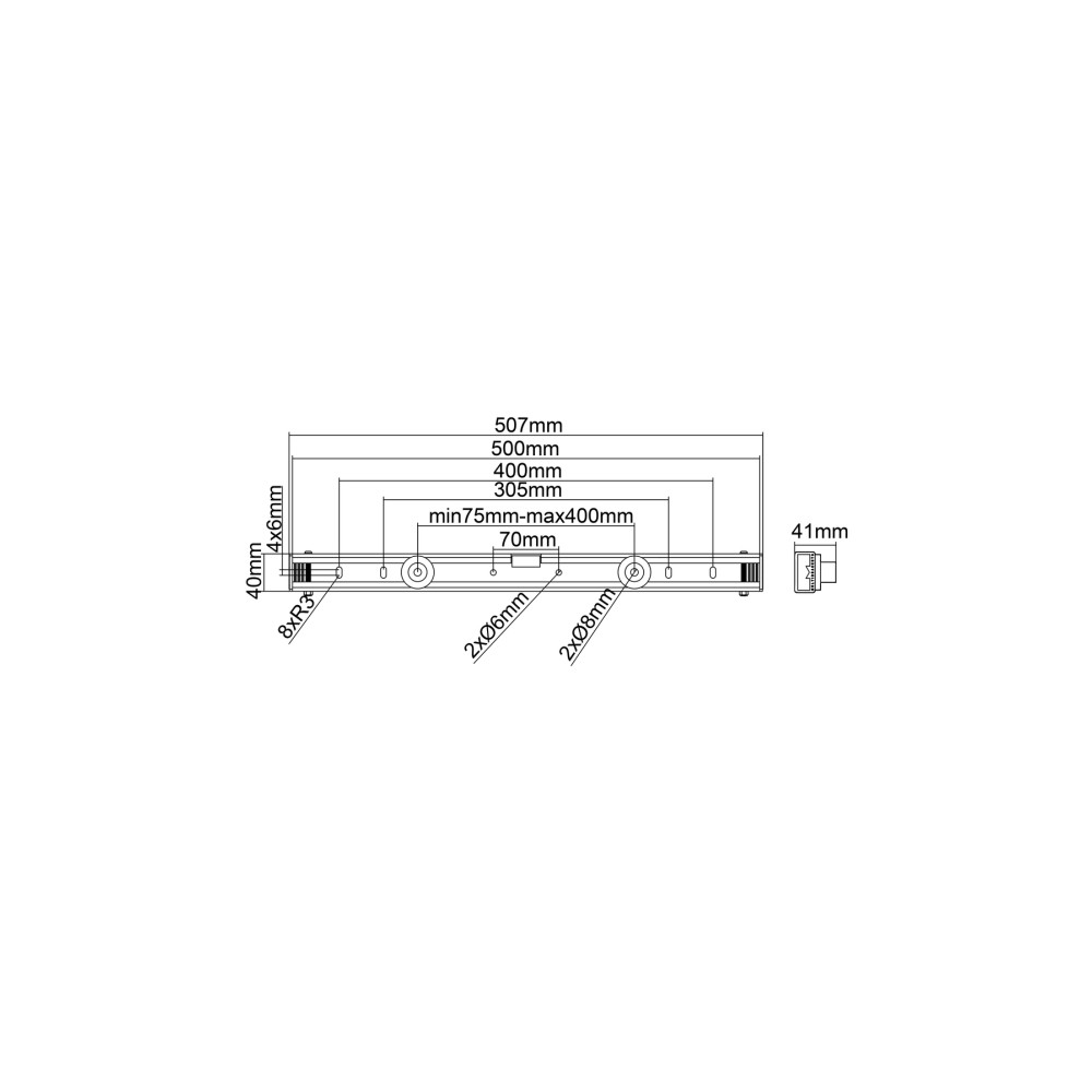 Produktbild för Multibrackets M Universal Wallmount Small monteringssats - för platt panel - svart