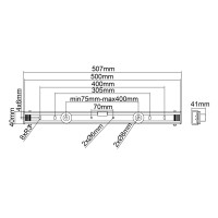 Produktbild för Multibrackets M Universal Wallmount Small monteringssats - för platt panel - svart