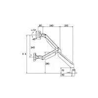 Produktbild för Multibrackets M VESA Gas Lift Arm Single monteringssats - för LCD-display - silver