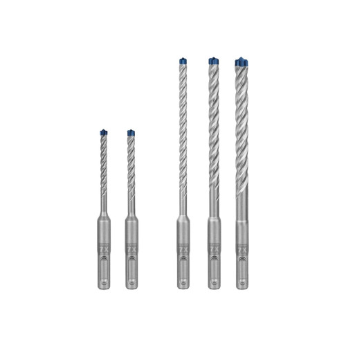 Bosch Powertools Bosch Expert 7x borrsats - för betong, armerad betong, granit, fastbetong, gneiss - 5 delar