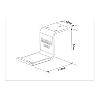 Produktbild för Multibrackets M Headset Holder monteringssats - för hörlurar/headset - vit