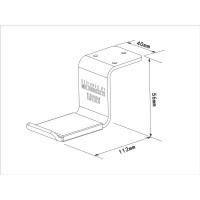 Produktbild för Multibrackets M Headset Holder monteringssats - för hörlurar/headset - vit