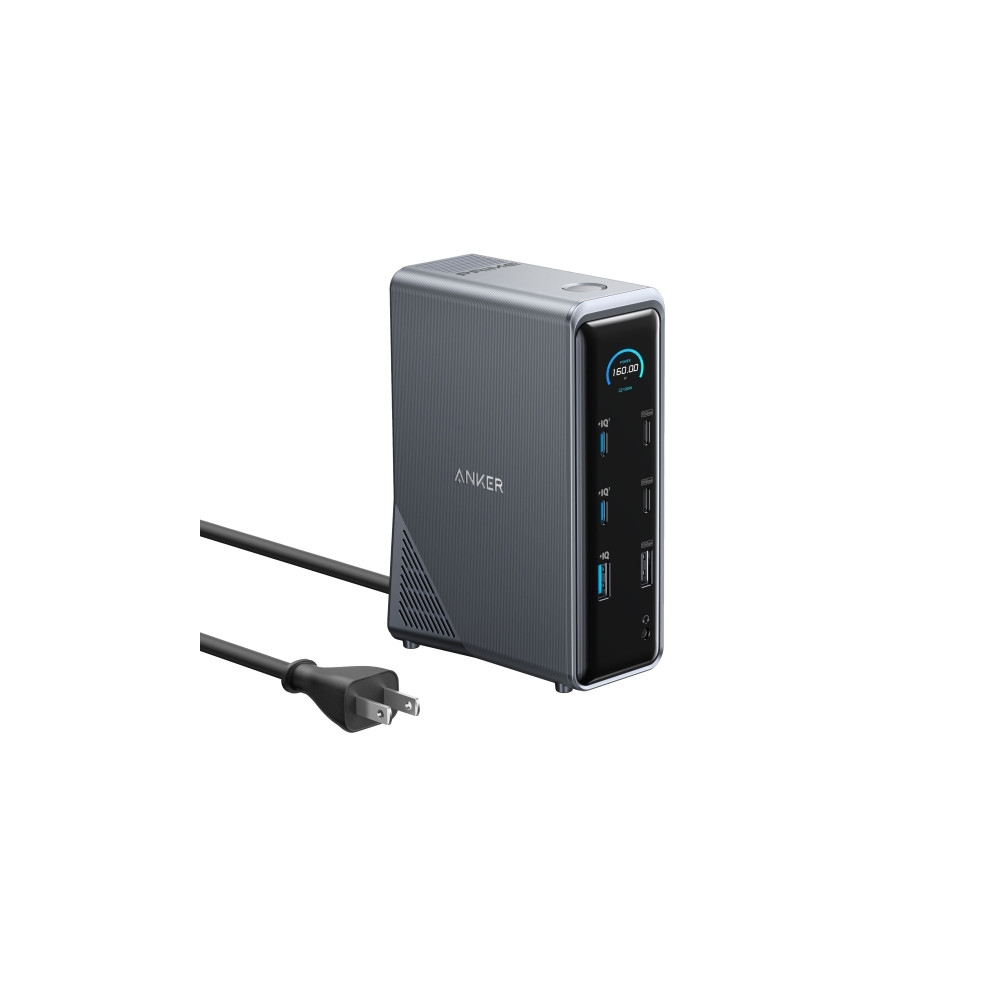 Produktbild för Anker 14-in-1 - dockningsstation - USB-C - 14 platser - 2 x HDMI - 1GbE