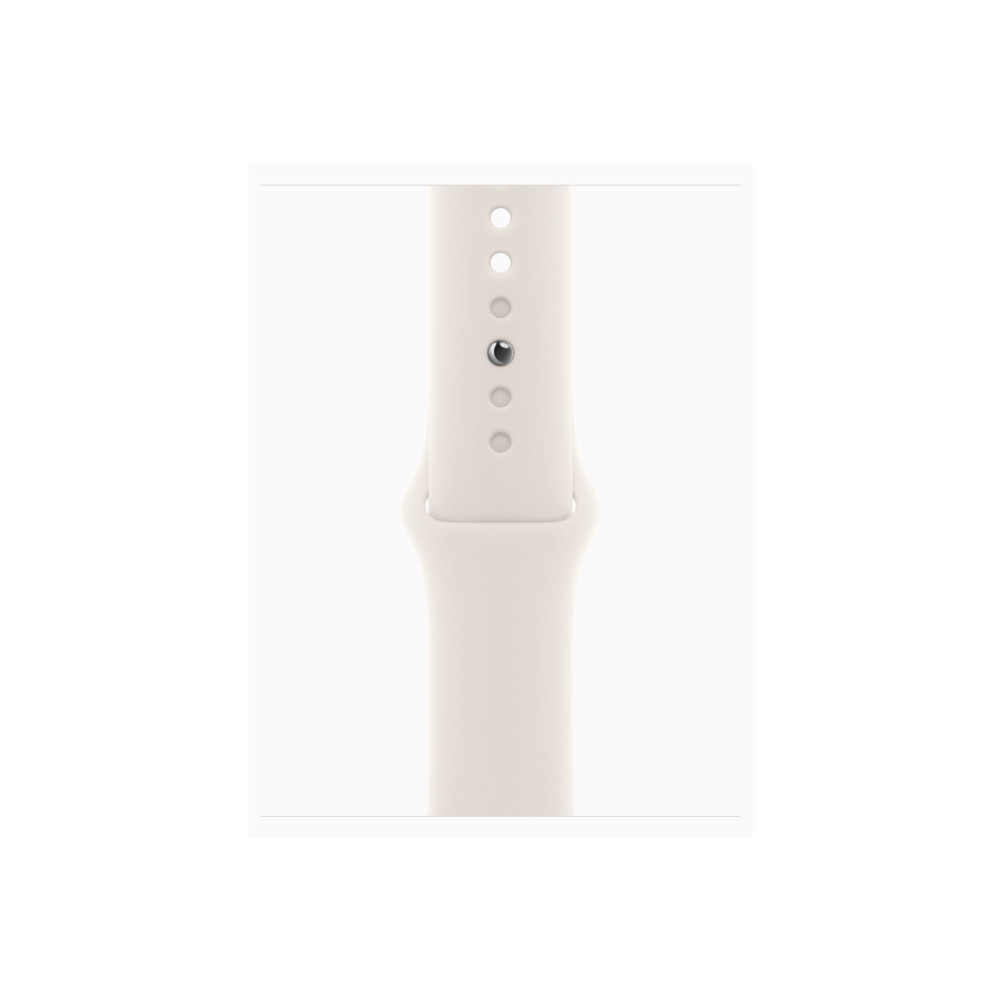 Produktbild för Apple Watch SE 3 (GPS) - stjärnljusaluminium - smart klocka med sportband - starlight - 64 GB