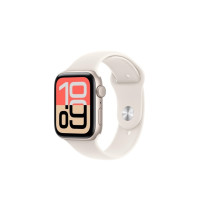 Produktbild för Apple Watch SE 3 (GPS) - stjärnljusaluminium - smart klocka med sportband - starlight - 64 GB