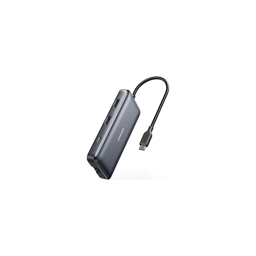 Produktbild för Anker PowerExpand 8-in-1 USB-C PD Media Hub - dockningsstation - USB-C - 2 x HDMI - 1GbE