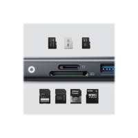 Produktbild för Anker PowerExpand 8-in-1 USB-C PD Media Hub - dockningsstation - USB-C - 2 x HDMI - 1GbE