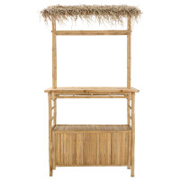 Produktbild för Utomhus Barbord Naturfärg 110 x 50 x 209 cm Bambus