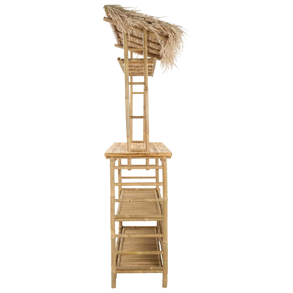Produktbild för Utomhus Barbord Naturfärg 110 x 50 x 209 cm Bambus