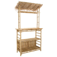 Produktbild för Utomhus Barbord Naturfärg 110 x 50 x 209 cm Bambus